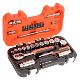 Zestaw nasadek 1/4" i 3/8",  34 elementy