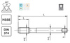 Gwintownik maszynowy M10x1 DIN-374 HSSE 800 skrętny R40