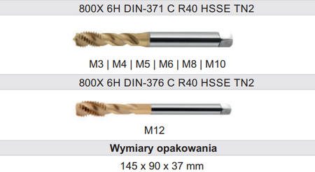 Zestaw gwintowników Z2-513X15-0310