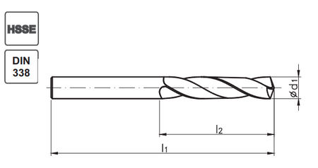 Wiertło kobaltowe 1 mm INOX HSSE