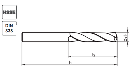 Wiertło kobaltowe 7,6 mm INOX HSSE