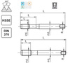 Gwintownik maszynowy 1/2-13 DIN-376 HSSE 800 skrętny R40