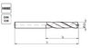 Wiertło kobaltowe 3,3 mm pod gwint M4 INOX HSSE