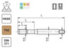 Gwintownik maszynowy M10 DIN-371 HSSE 800x