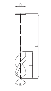 Wiertło centrujące NWCo 3 mm 90° HSS