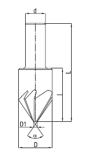 Pogłębiacz walcowo-czołowy DIN 373 10x4,2mm HSS M5/z