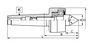 Kieł tokarski obrotowy 8811-3/I 156 mm