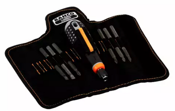 Zestaw: wkrętak ERGO™ z wymiennymi grotami ,6 elementów