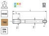 Gwintownik maszynowy M10x1 DIN-374 HSSE 800X skrętny R40