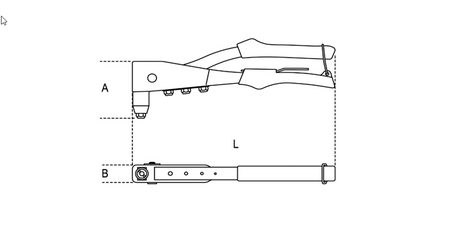 Nitownica ręczna 2,4-4,8mm L-265