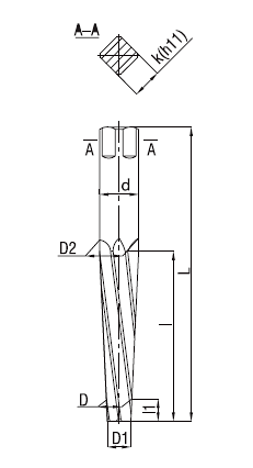 Rozwiertaki DIN 9B 280 mm