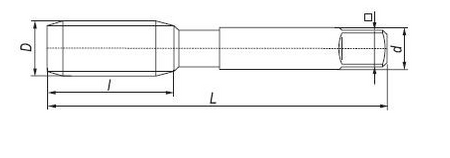 3 szt. Komplet gwintowników M8 HSS-E INOX