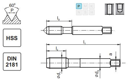 Gwintownik ręczny 3/8-24 UNF