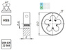 Narzynka M4 DIN-EN 22 568 HSS 800 SPN