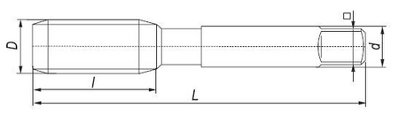 2 szt. Komplet gwintowników DIN 5157/2 G1/8 HSS