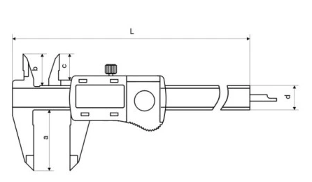 Suwmiarka elektroniczna KGI216.085.N 150 mm