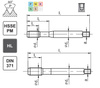 Gwintownik maszynowy No8-36 DIN-371 HSSE-PM MasterTAP skrętny R45