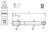 Gwintownik maszynowy M5 DIN-371 HSSE 800 skrętny R40