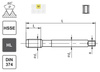 Gwintownik maszynowy M12x1,5 DIN-374 HSSE INOX