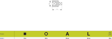 Adaptery redukujące udar 1/2" do 3/8"