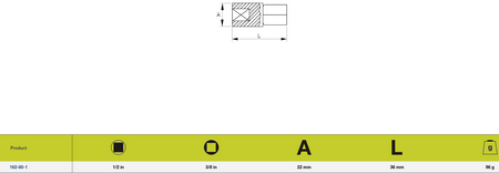 Adaptery zwiększające udarność od 3/8" do 1/2"