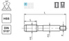 Gwintownik maszynowy G3/4 DIN-5157 HSS - krótki