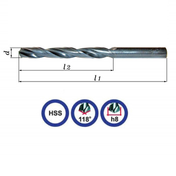 Wiertło do metalu 9,5mm pod gwint M11 HSS