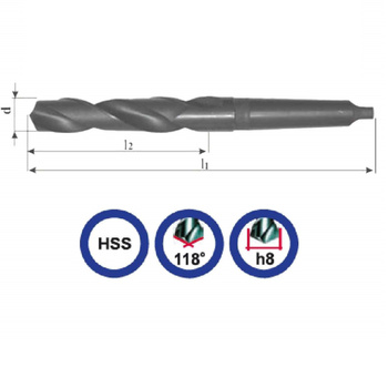 Wiertło NWKC 9,6mm walcowane HSS