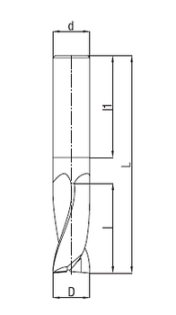 Frez trzpieniowy DIN 327 BK HSS 6 mm